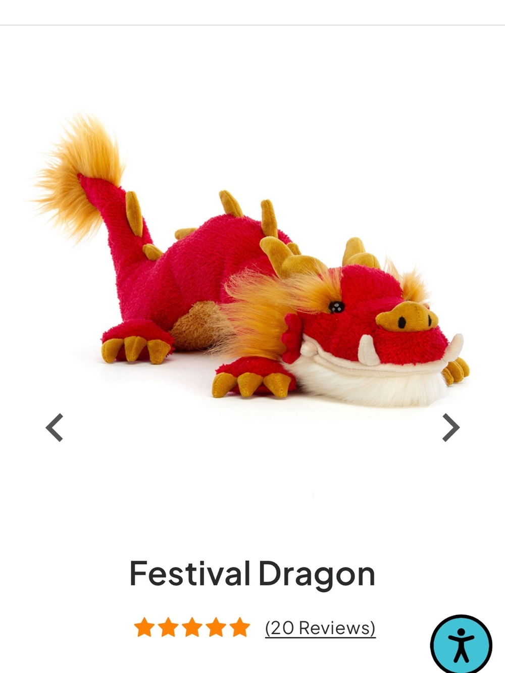 NWT Festival Dragon (Retired) Jellycat